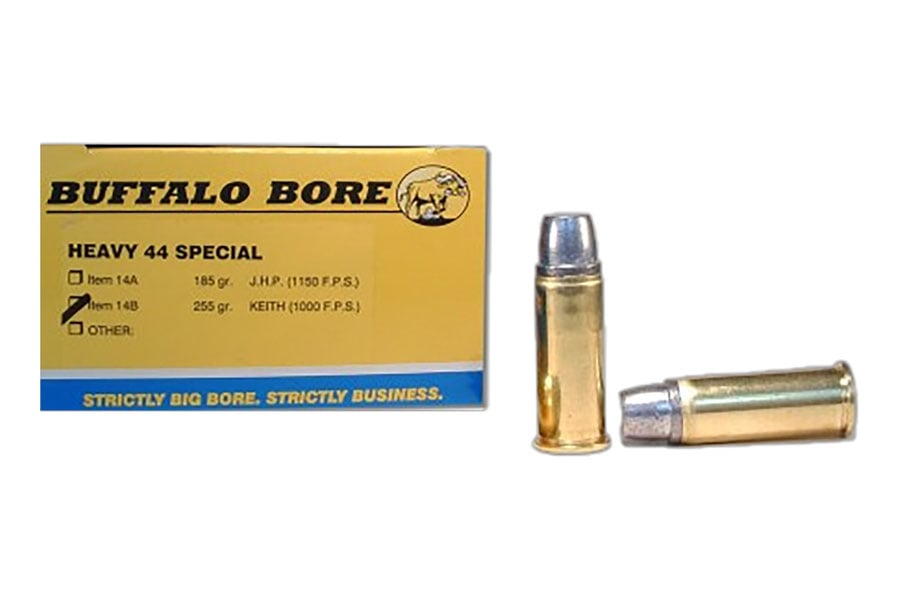 Buffalo Bore 44 Smith & Wesson Special 255 Grain Hard Cast Semi Wadcutter Heavy Strictly Business 20/Box