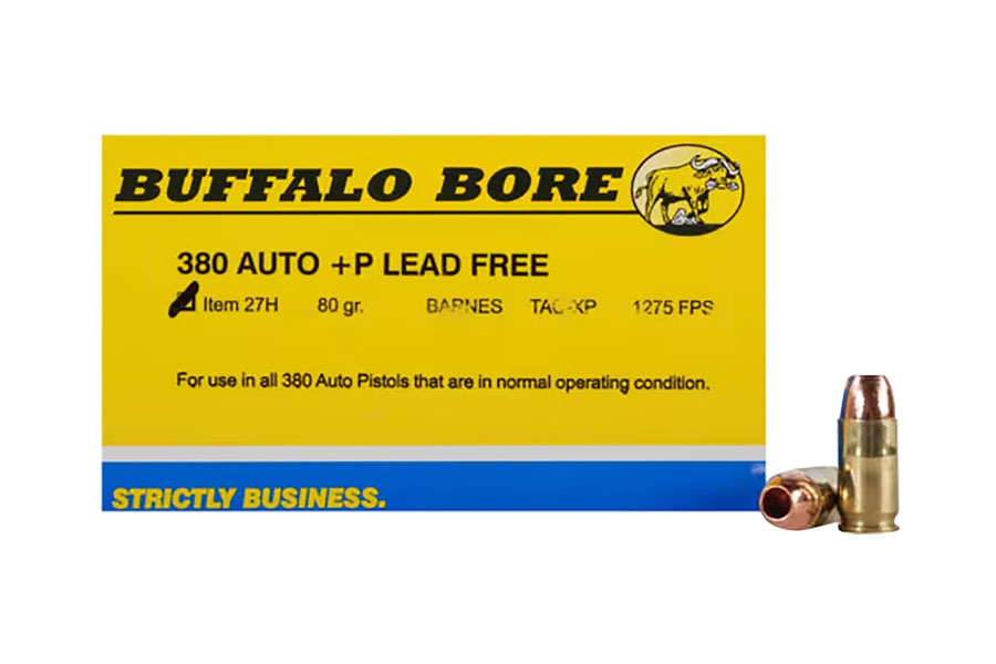 Buffalo Bore 380 ACP 80 Grain TAC-XP Lead Free Strictly Business 20/Box