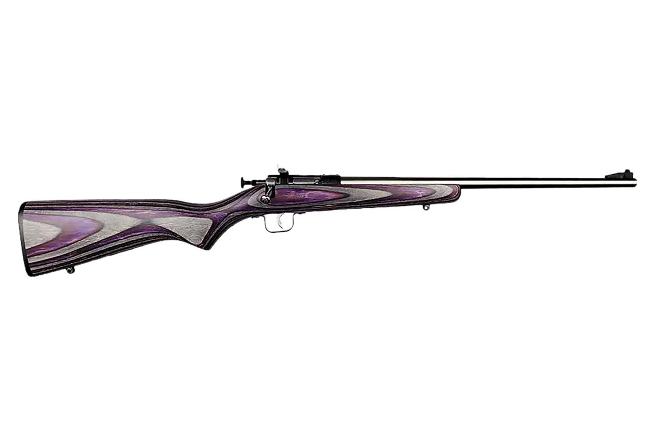Keystone Youth 22 LR Bolt Action Rimfire Rifle In Purple And Grey 