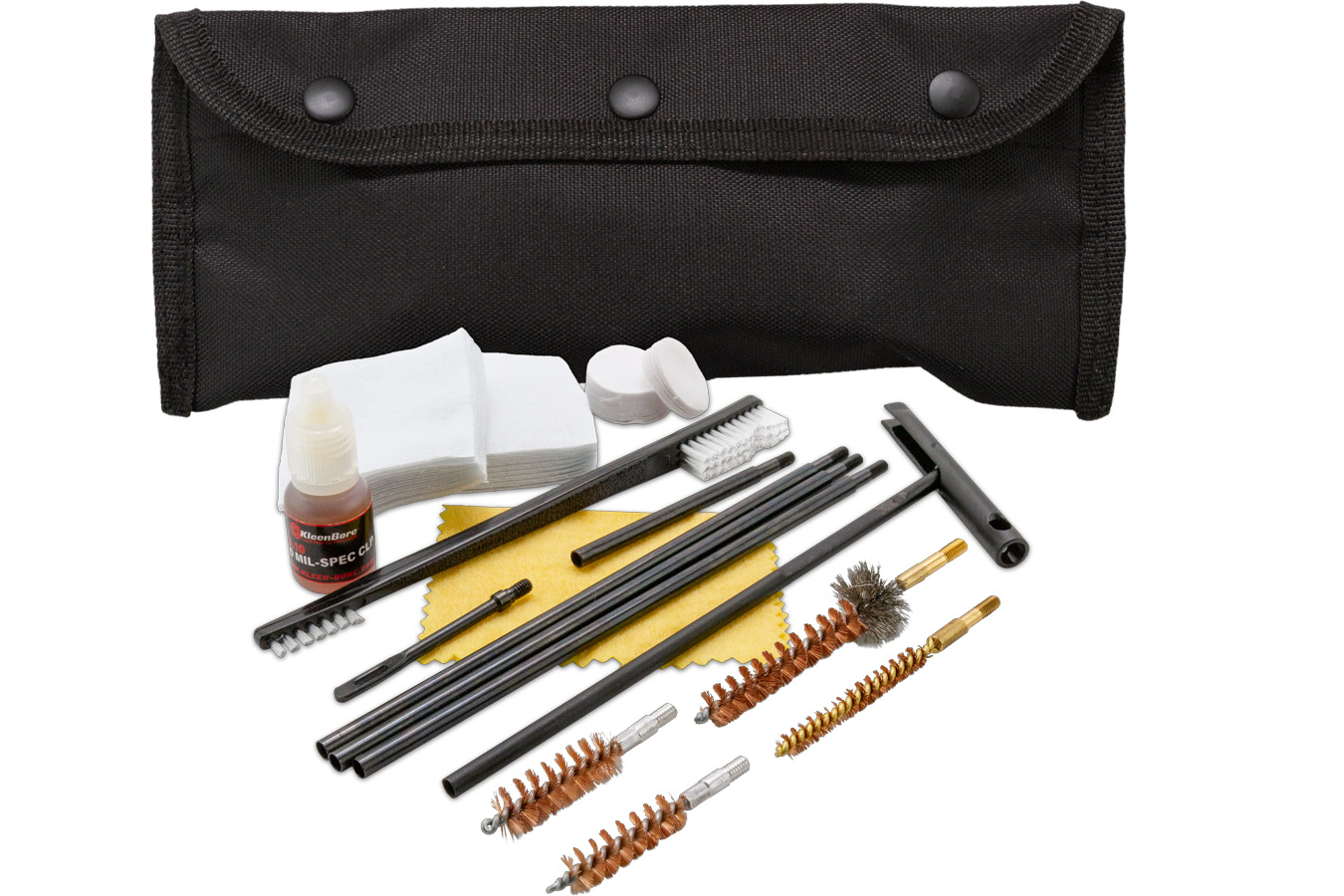 Kleen Bore All Caliber Cleaning Kit Handgun/Rifle Bronze/Nylon Bristles Nylon Case