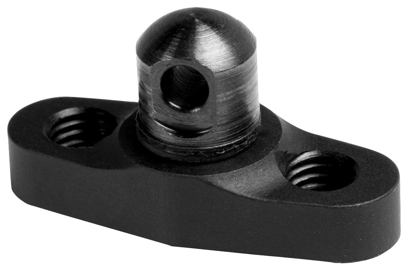Grovtec Flanged Stud Mount KeyMod Black Anodized 6061 Aluminum