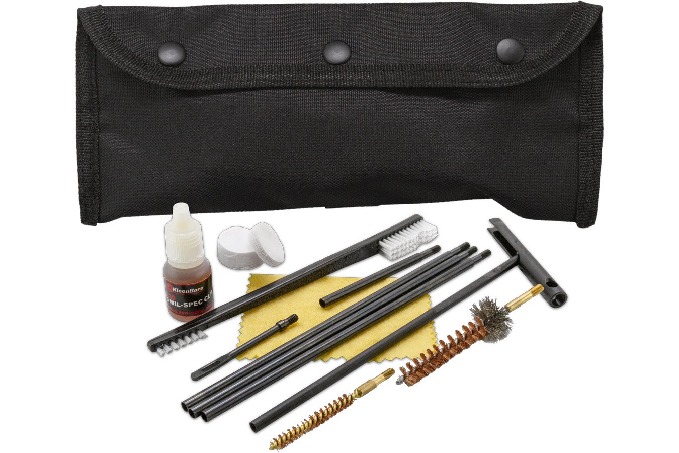 Kleen Bore Modular Cleaning Kit Multi-Caliber Handgun/Rifle Bronze/Nylon Bristles Black Nylon Case
