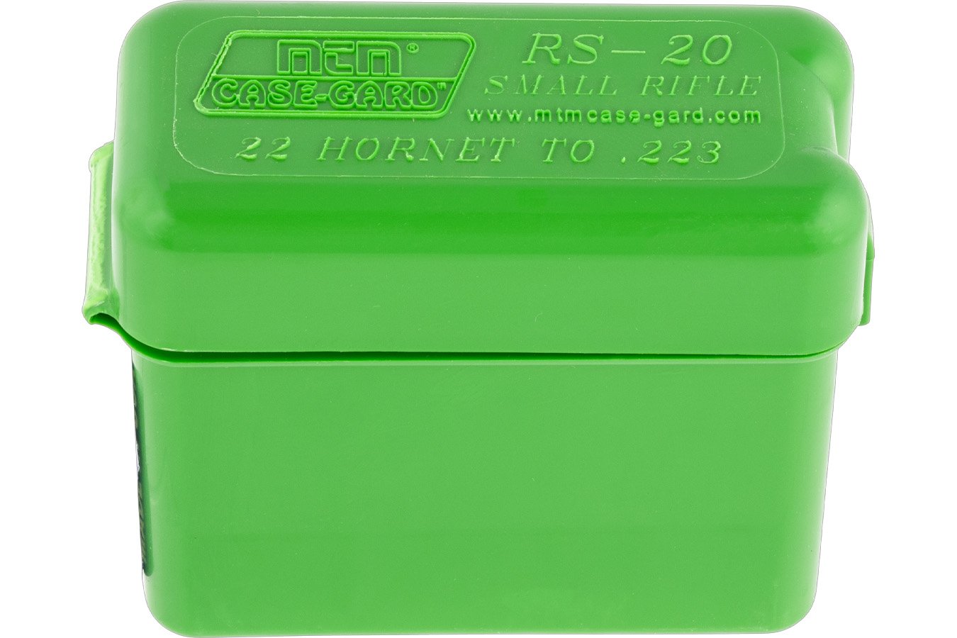 MTM Ammo Box Belt Style Multi Caliber Green Polypropylene 20rd