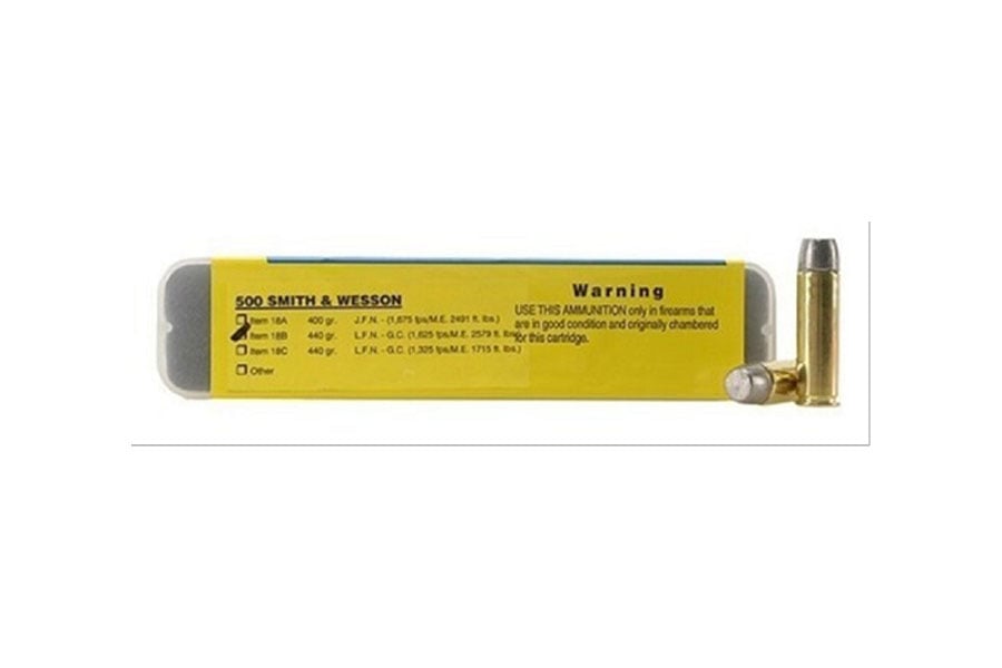 Buffalo Bore 500 S&W Magnum 440 Grain Gas Checked Lead Flat NosePersonal Defense Strictly Business 20/Box