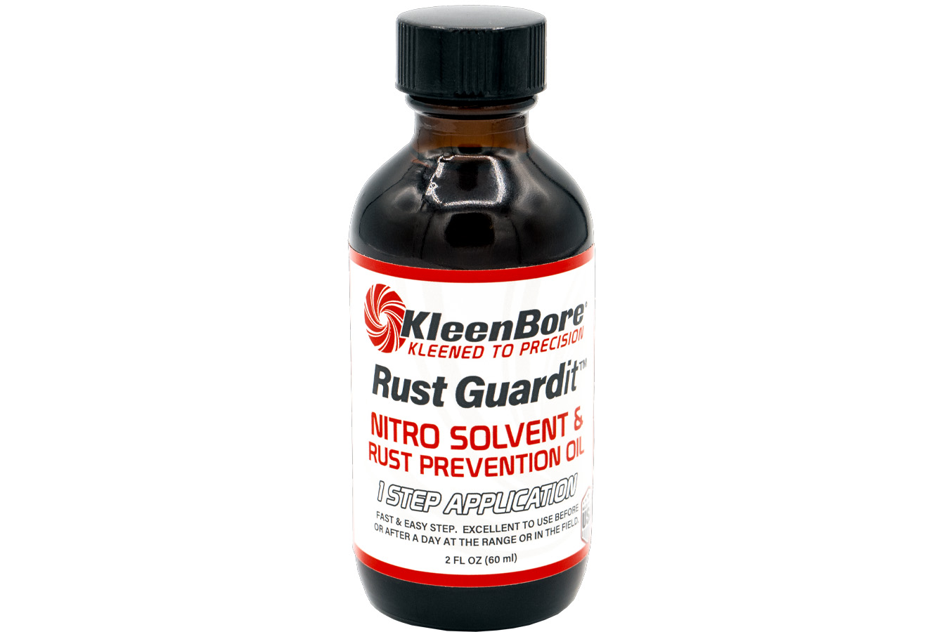 Kleen Bore Rust Guardit Nitro Solvent & Rust Prevention Oil Refill Bottle 2oz/12 per case