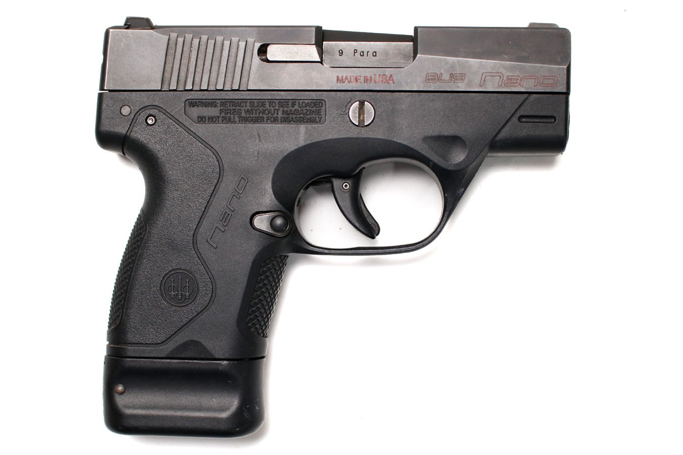 Beretta BU9 NANO 9mm Used Police Trade-In Pistol