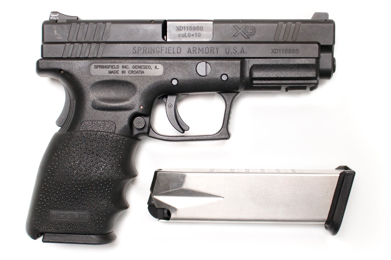 Springfield XD-9 9mm Used Police Trade-In Pistol with Two Magazines