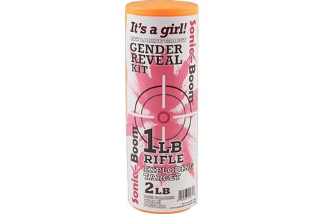 EXPLODE RIFLE TARGET GENDER REVEAL KIT GIRL