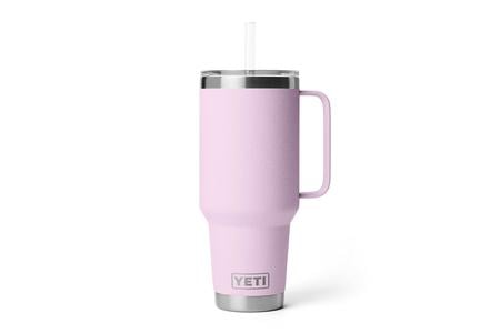 RAMBLER 42 OZ STRAW MUG CHERRY BLOSSOM