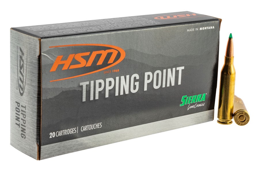 Hsm 7mm Remington Magnum 165 Grain Sierra GameChanger Tipping Point 20/Box