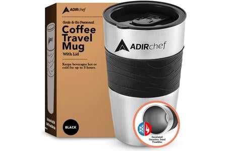 ADIRCHEF 15OZ TRAVEL TUMBLER WITH LID