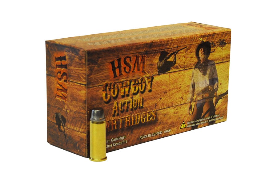 Hsm 44-40 Winchester 200 Grain Round Nose Flat Point Cowboy Action 50/Box