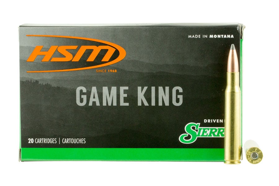 Hsm 30-06 Springfield 165 Grain Sierra GameKing Spitzer Boat Tail Game King 20/Box