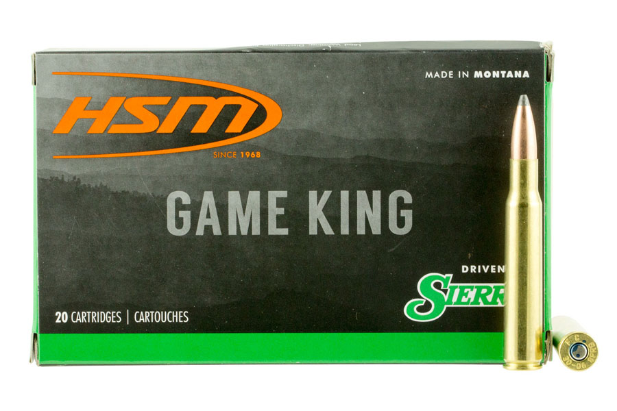 Hsm 30-06 Springfield 180 Grain Sierra GameKing Spitzer Boat Tail Game King 20/Box