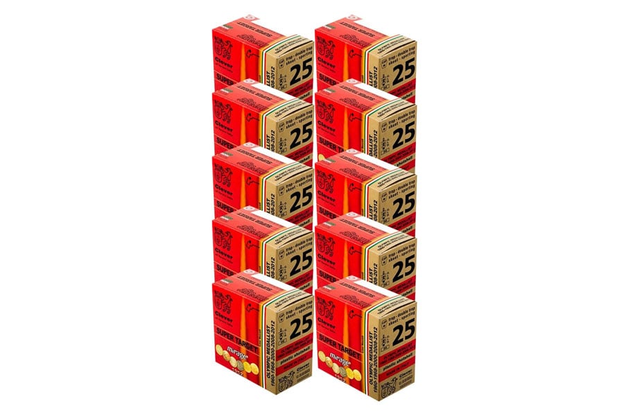 Clever 12 Gauge 2-3/4 Inch 1 Oz 7.5 Shot Mirage Super Target T1 250/Case