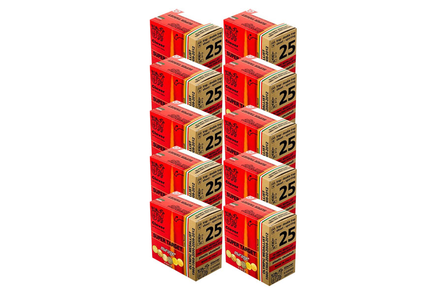 Clever 12 Gauge 2-3/4 Inch 1 Oz 8 Shot Mirage Super Target T1 250/Case