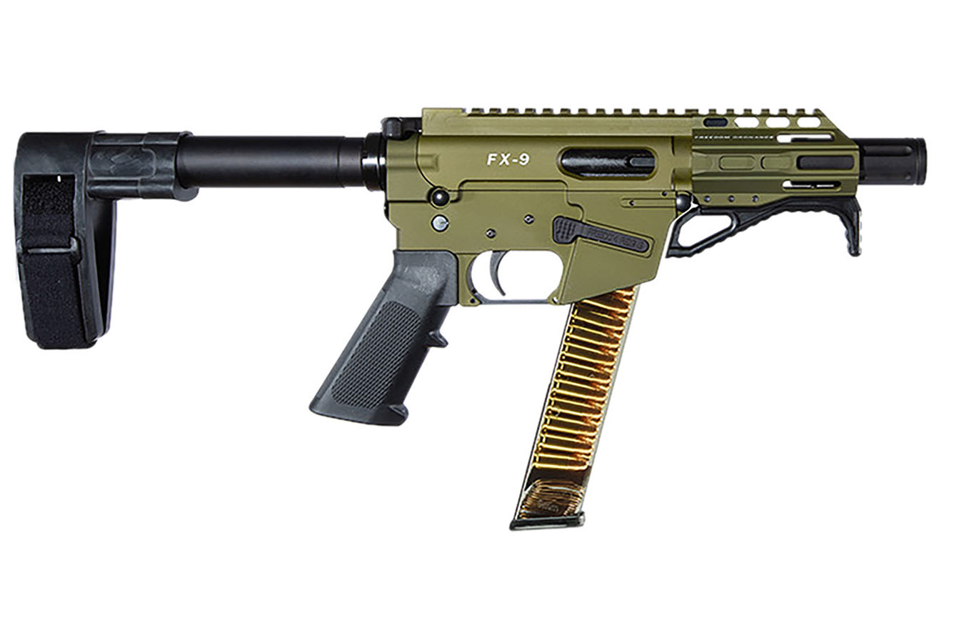Freedom Ordnance FX9P 9MM Pistol In OD Green 