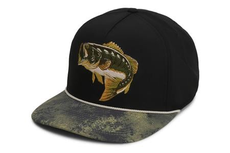 LARGEMOUTH BASS HAT BLACK
