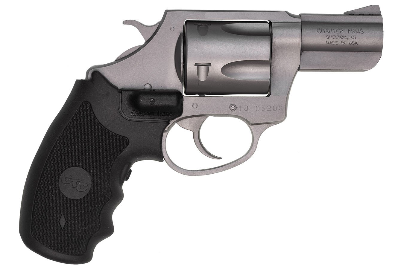 Charter Arms Mag Pug 357 MAG Revolver With Crimson Trace Grip 