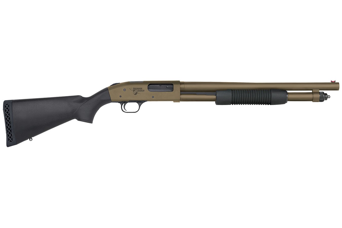 Mossberg 590 12 Gauge Pump Action Shotgun With Brown Receiver 