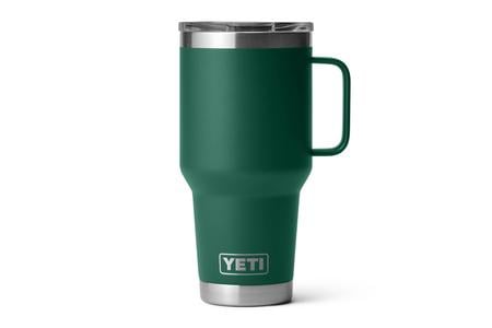 RAMBLER 30 OZ TRAVEL MUG BLACK FOREST GREEN