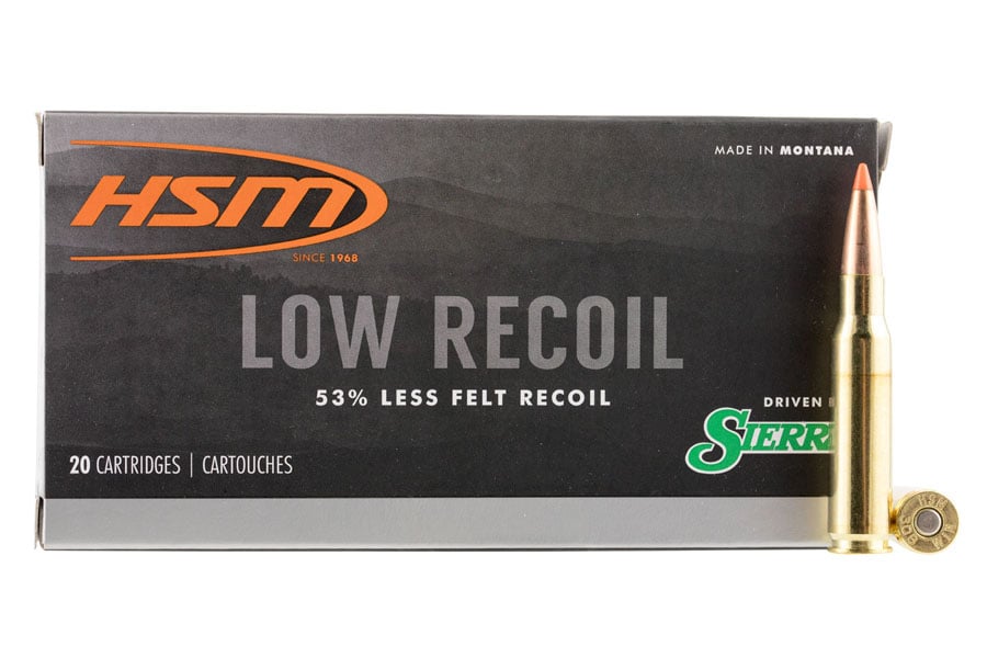 Hsm 308 Winchester 150 Grain Orange Polymer Tip Low Recoil 20/Box