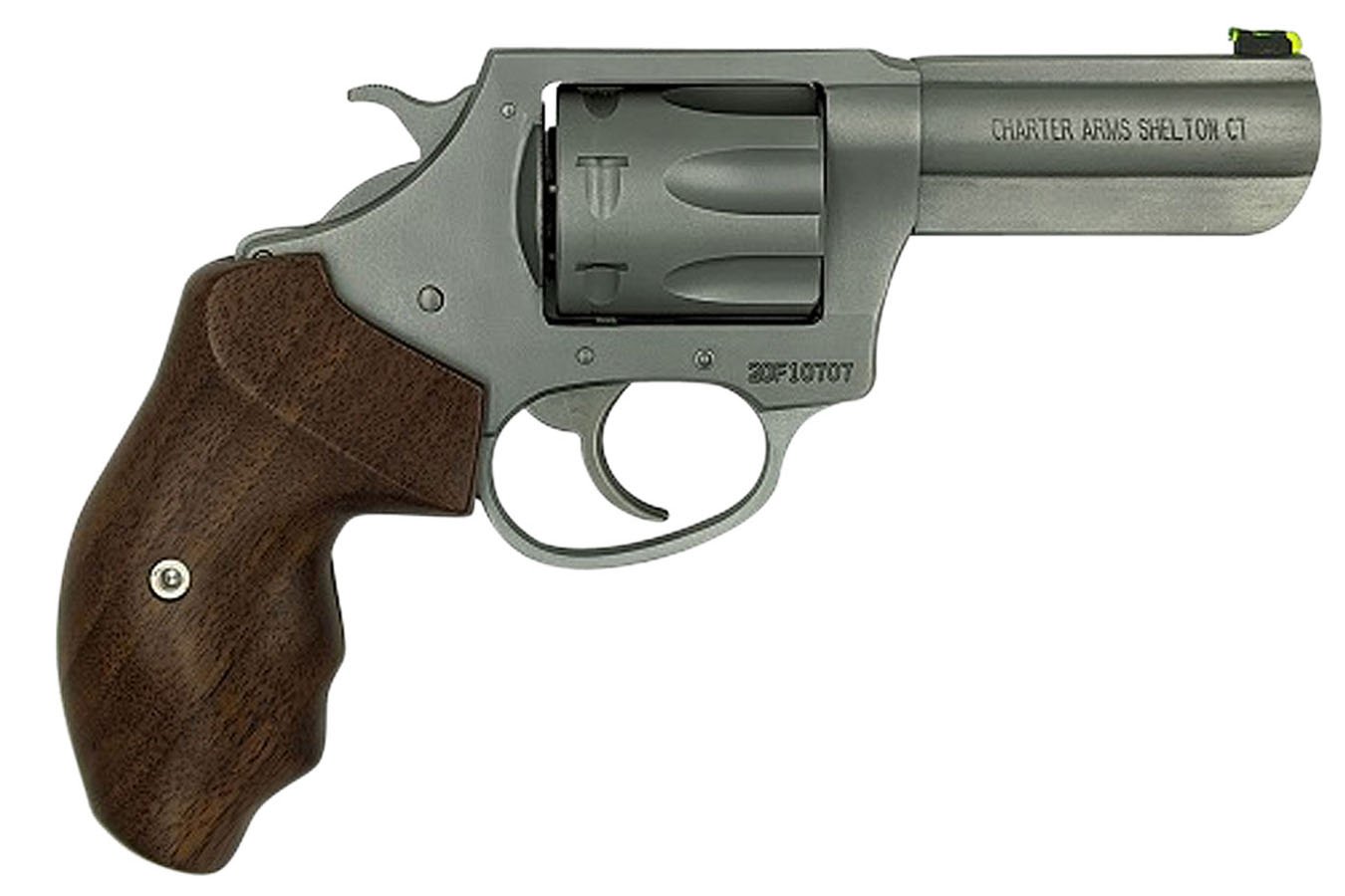 Charter Arms Professional 32 H&R Magnum 7 Shot Revolver With Finger Grooved Wood 
