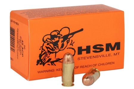 HSM 45A12R       45ACP   230 PLATED RN       50/20