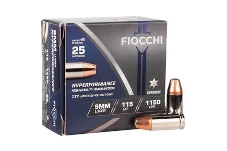 9MM 115GR XTP JHP 25/BX