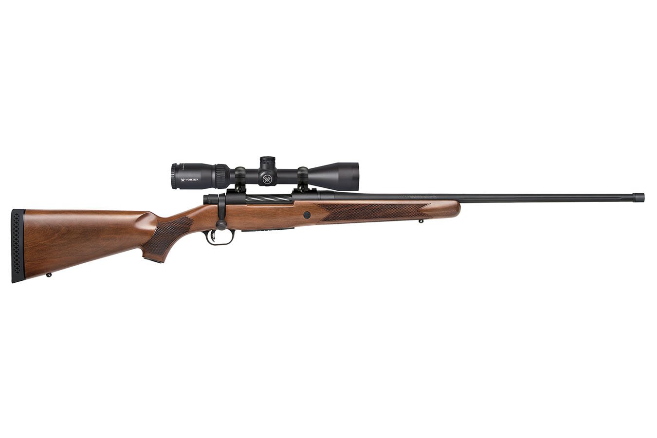 Mossberg Patriot 450 Bushmaster Bolt Action Rifle With Vortex Crossfire II 3-9x40 And Walnut Stock