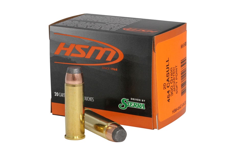 Hsm 454 Casull 300 Grain Jacketed Soft Point Pro Pistol 20/Box