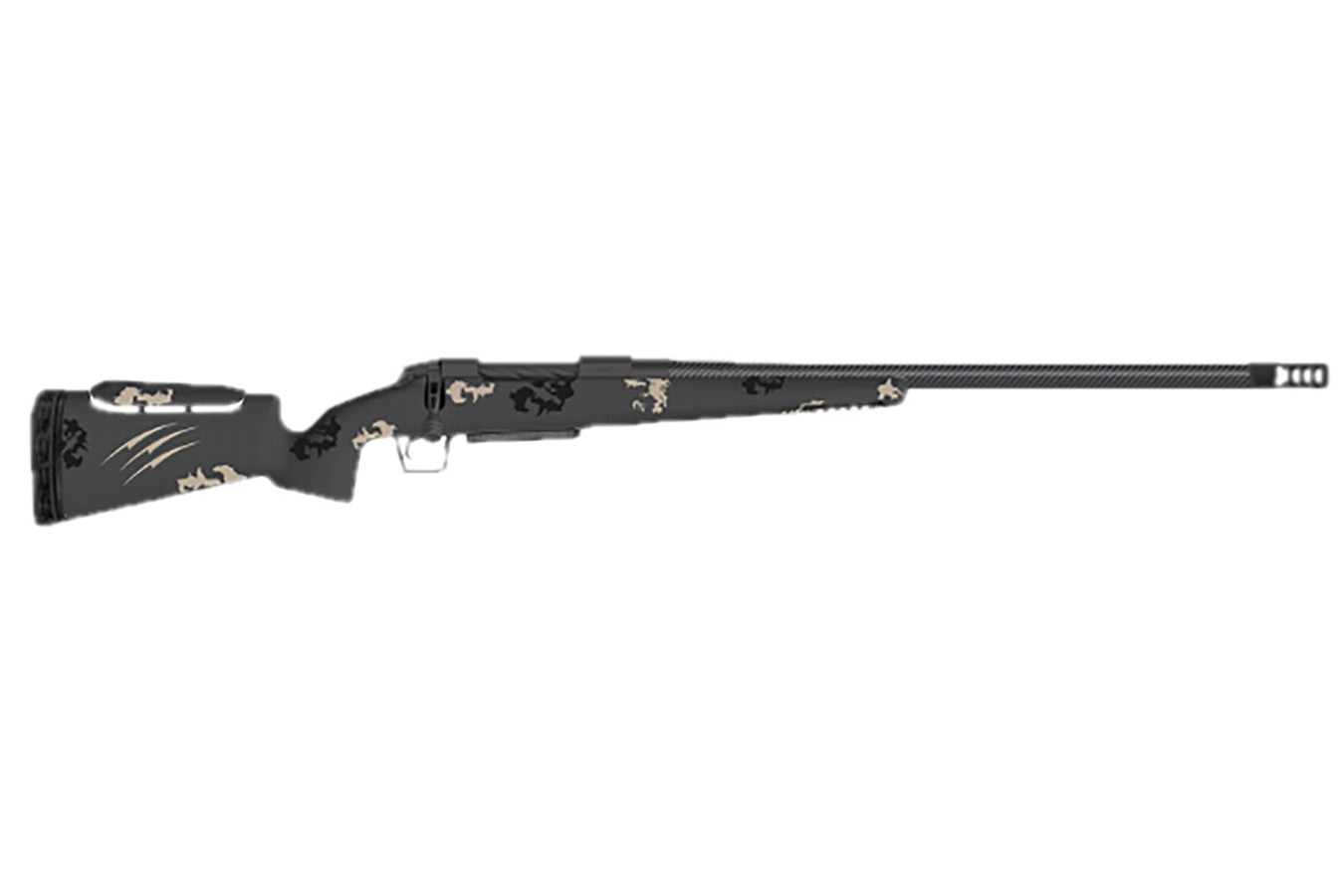 Fierce Firearms Carbon Rival XP 300 PRC Bolt Action Rifle with Urban Camo Carbon Fiber Stock