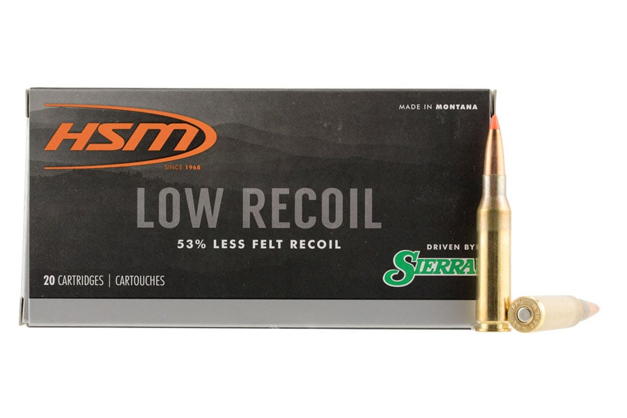 Hsm 7mm-08 Remington 140 Grain Orange Polymer Tip Low Recoil 20/Box