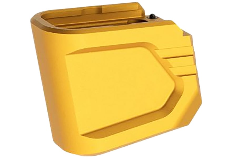 Tyrant Cnc Magazine Extension Fits Glock 43x/48 Gold Aerospace Grade Aluminum