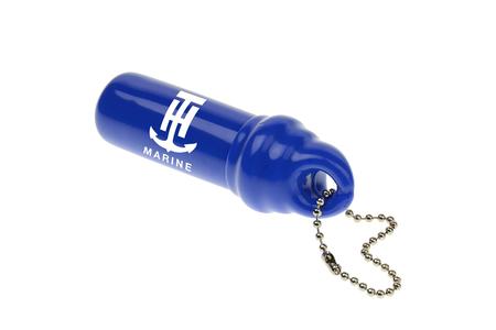 PVC REGISTRATION HOLDER KEYCHAIN (PDQ ) 36 PIECES BLUE (W/ WHITE INTH MARINEIN 