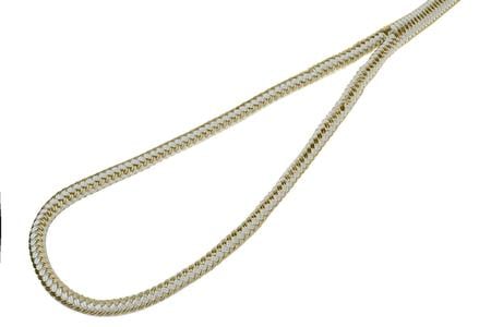 DOCK LINE GOLD 3/8IN X 25FT HAND SPLICED DOUBLE BRAID, W/12IN WHIPPED EYE SPLIC