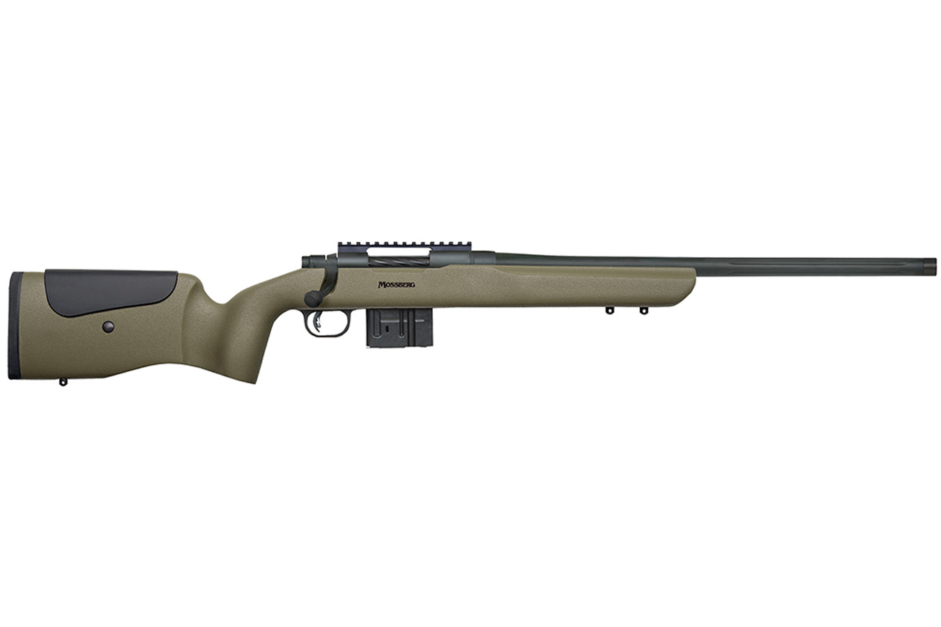 Mossberg MVP LR 308 Win/7.62x51mm NATO Bolt Action Rifle with OD Green Benchrest Style Stock w/Adjustable Comb