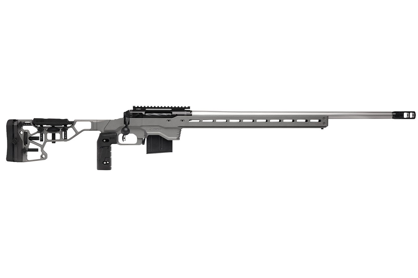 Savage 110 Elite Precision Full Size 300 Win Mag Bolt Action Rifle with MDT ACC Chassis Gray Cerakote Aluminum