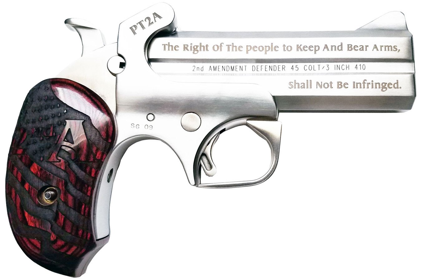 Bond Arms Inc Protect the 2nd Amendment 38 Special/357 Mag Pistol with Rosewood Grips