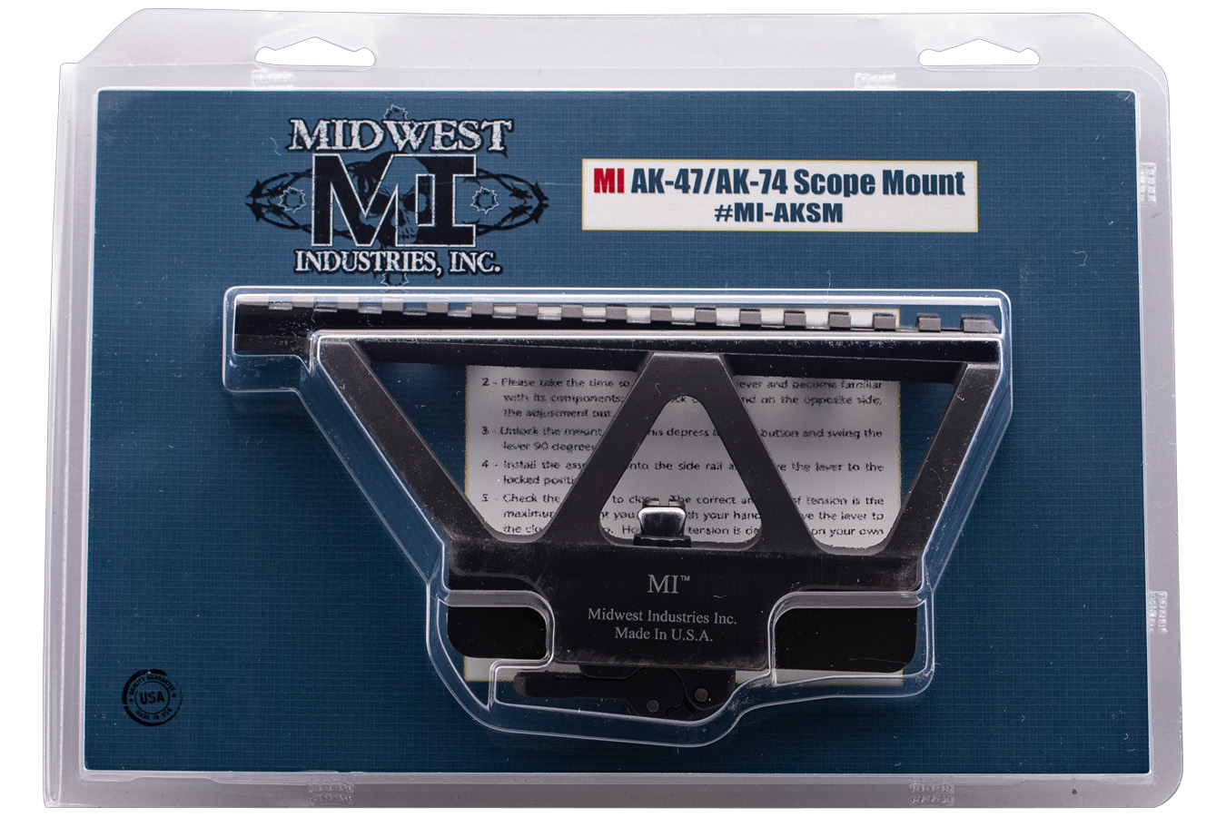 Midwest Side Railed Scope Mount Black Hardcoat Anodized