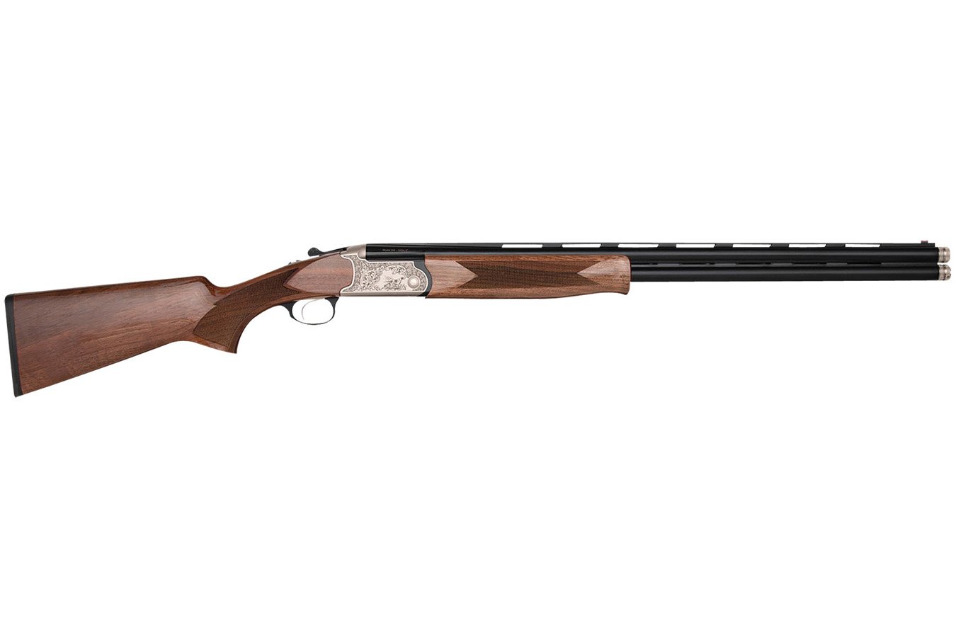 Chiappa 202A Full Size 28 Gauge Break Open Shotgun with Silver Engraved Aluminum Receiver