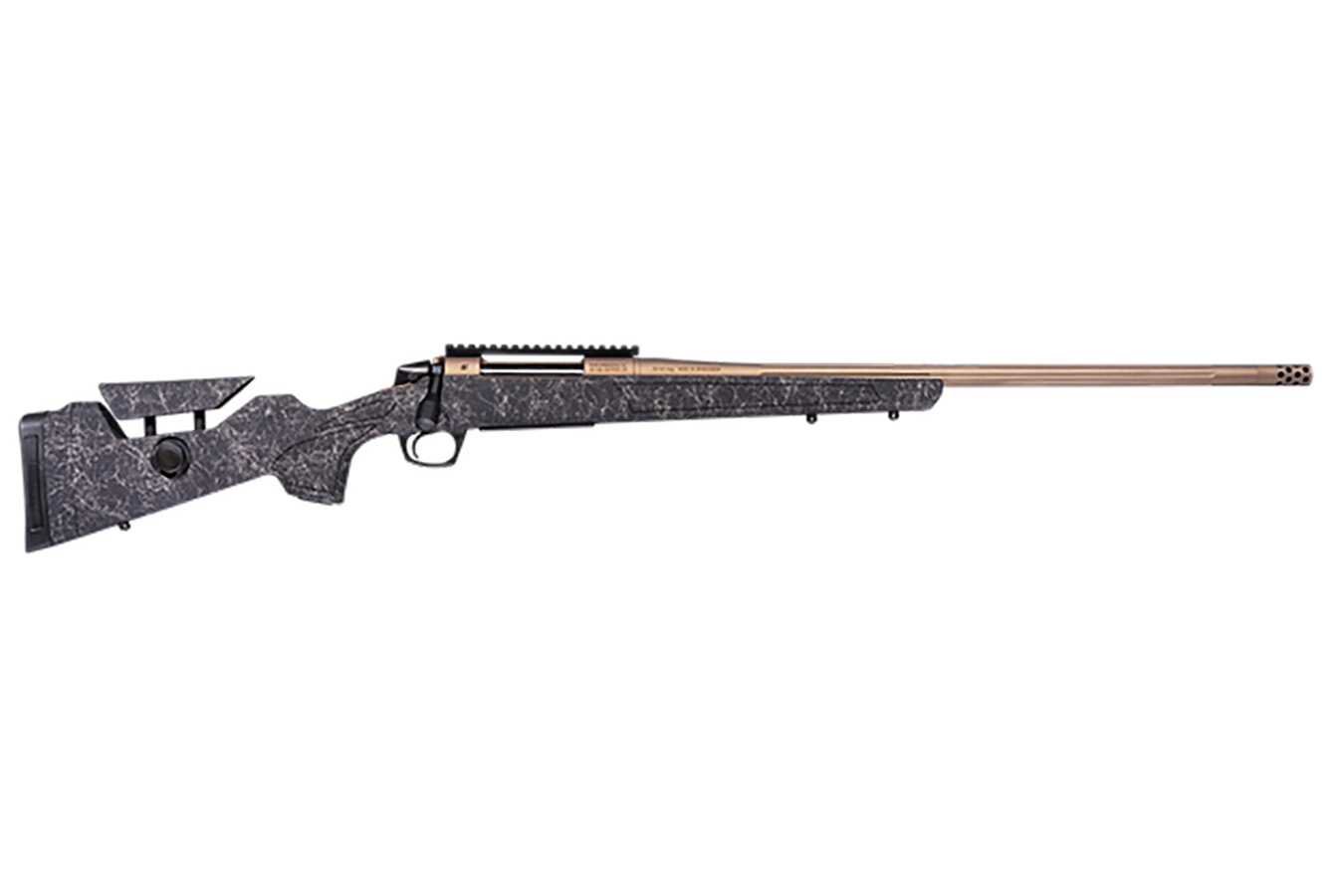 CVA Cascade Long Range Hunter Full Size 7mm Rem Mag Bolt Action Rifle with Smoked Bronze Cerakote Steel Threaded Barrel