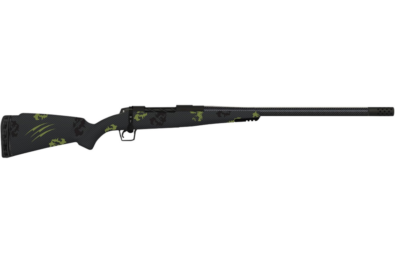 Fierce Firearms Carbon Rogue Full Size 7mm PRC Bolt Action Rifle with Forest Camo Stock