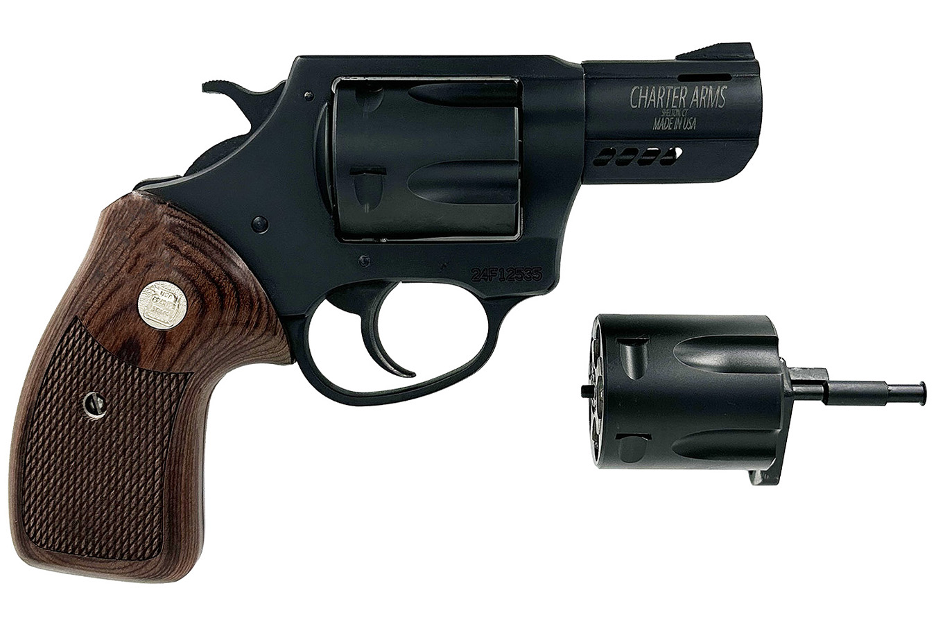 Charter Arms Mag Pug & Pitbull 38 Special 357 Mag 9mm Pistol with Classic Walnut Wood Grips