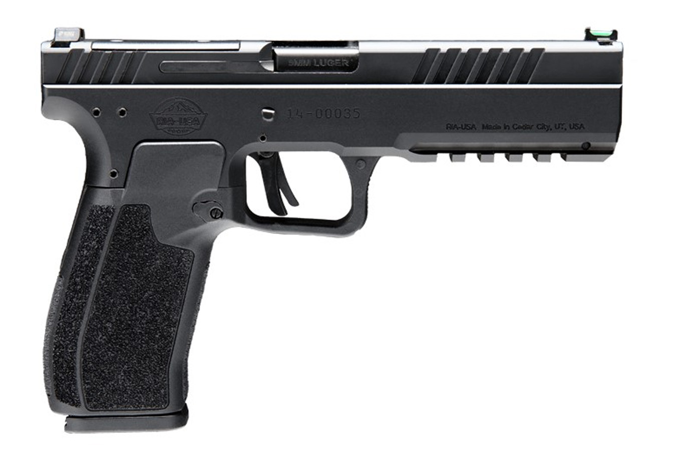 Rock Island Armory RIA 5.0 Standard 9mm Pistol with Night Fision Green Fiber Optic