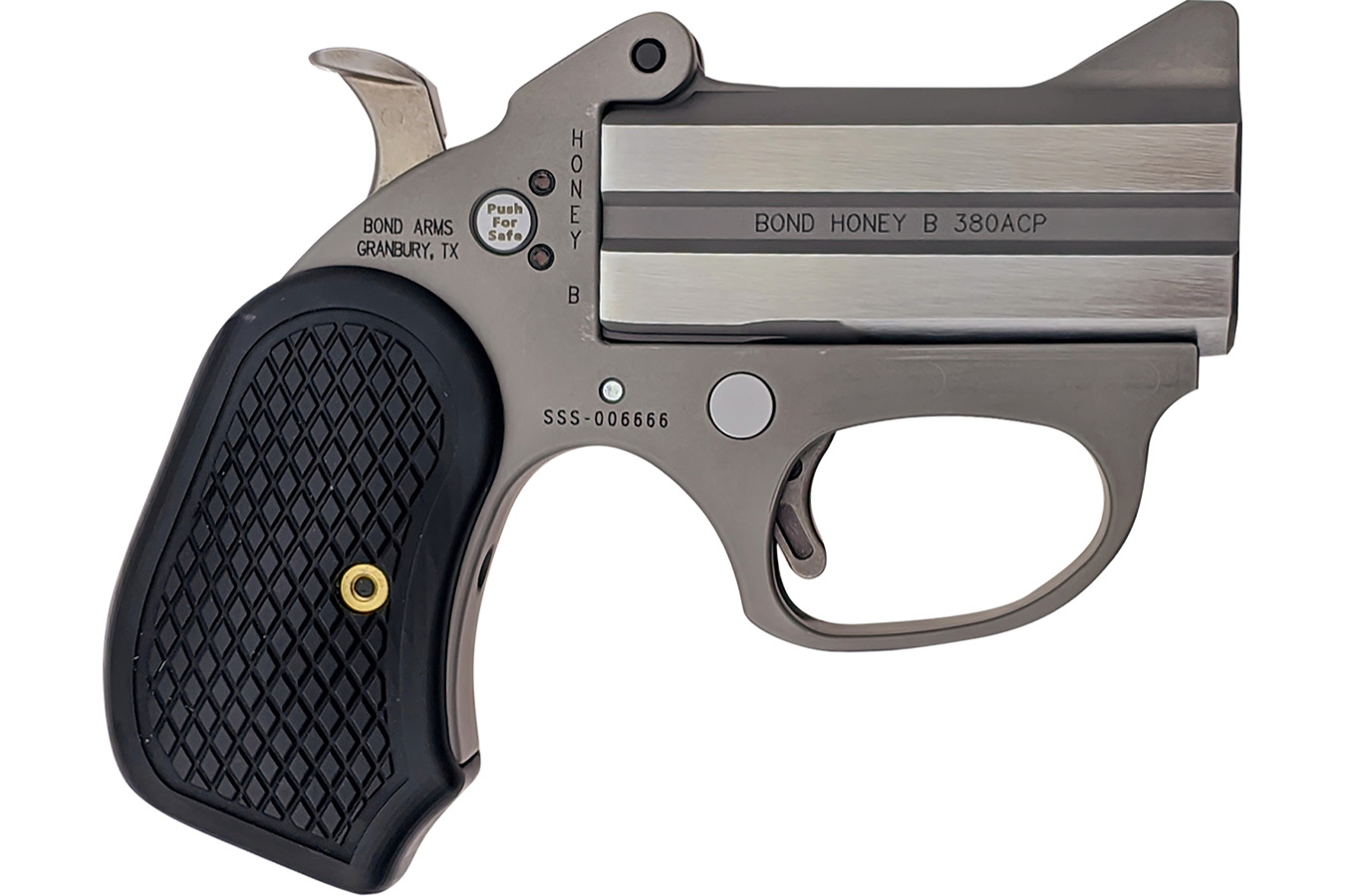 Bond Arms Inc Honey B 380 ACP Pistol with Black Extended B6 Resin Grips