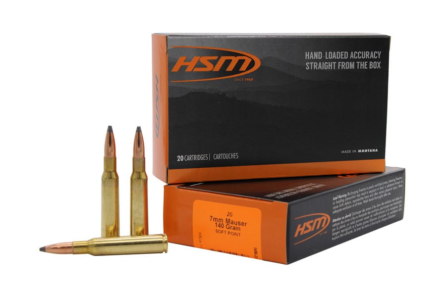 Hsm 7mm Mauser 140 Grain Soft Point 20/Box