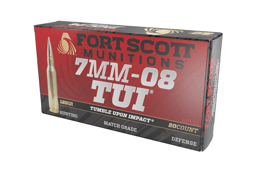 Fort Scott Munitions 7mm-08 Remington 120 Grain Solid Copper Spun Tumble Upon Impact 20/Box