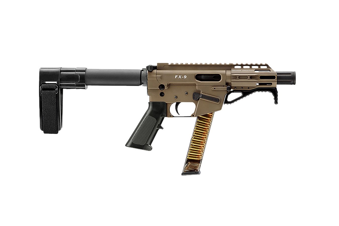 Freedom Ordnance FX9P 9mm Luger Pistol with SB Mini Brace