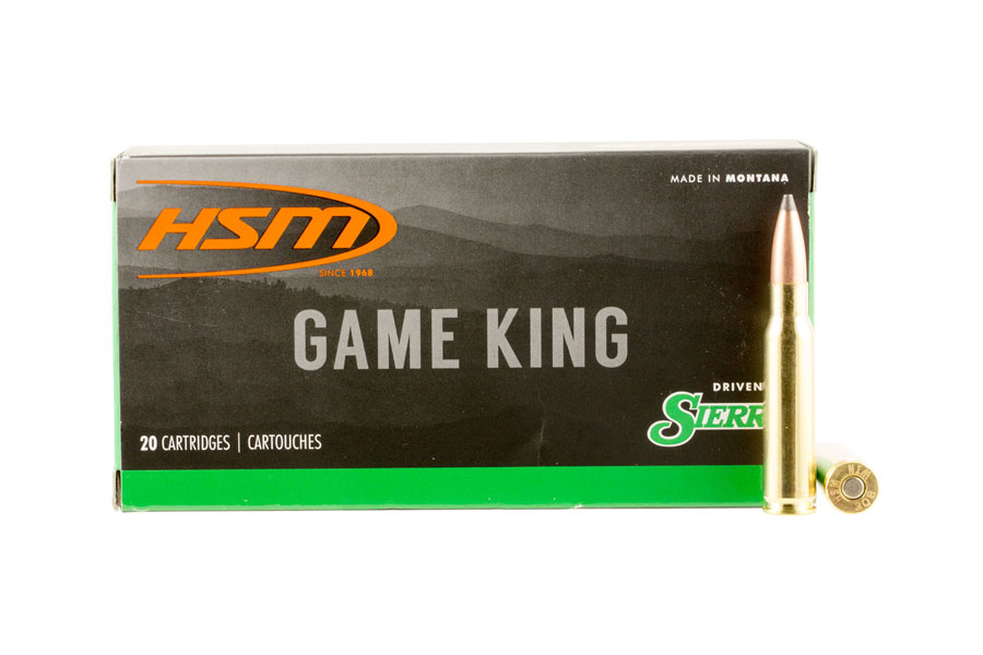 Hsm 308 Winchester 165 Grain Sierra GameKIng Spitzer Boat Tail Game King 20/Box